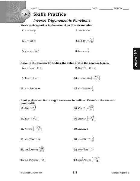 35 Trig Functions Worksheet With Answers Free Worksheet Spreadsheet