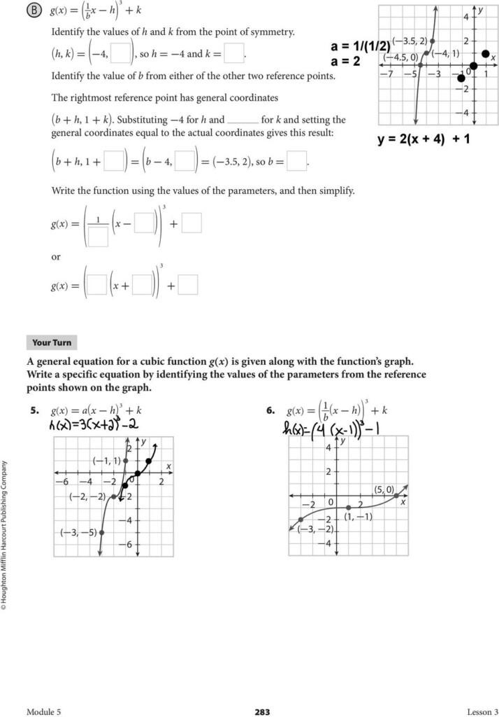 5 3 Graphing Cubic Functions Pdf Free Download Algebra Worksheets