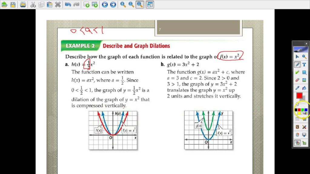 9 3 Transformations Of Quadratic Functions YouTube