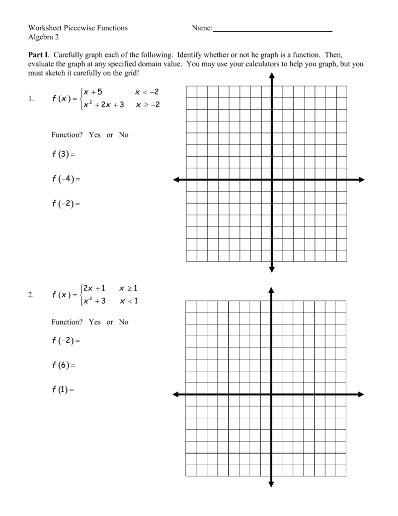Algebra 2 Graphing Functions Worksheet Algebra Worksheets Free Download