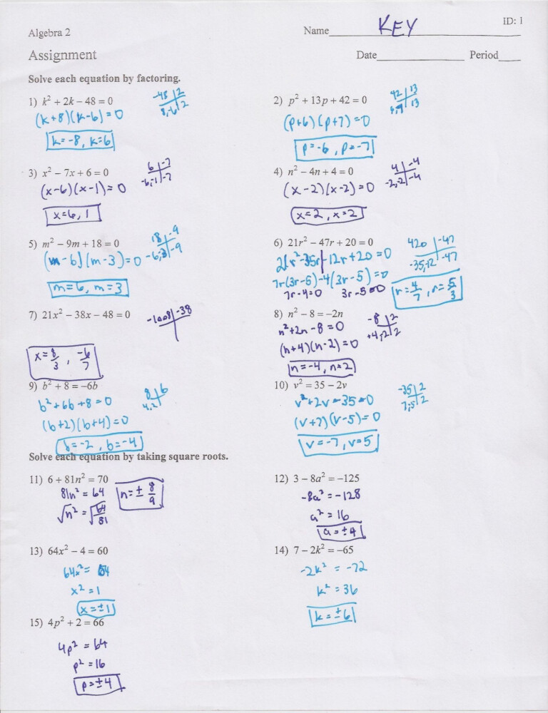 quadratic-functions-exercises-with-answers-function-worksheets