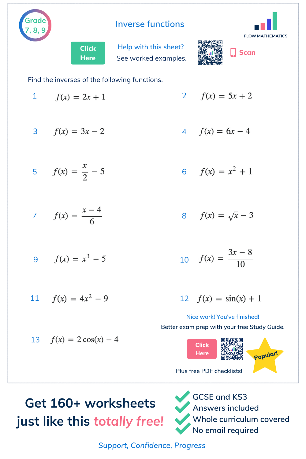 inverse-functions-worksheets