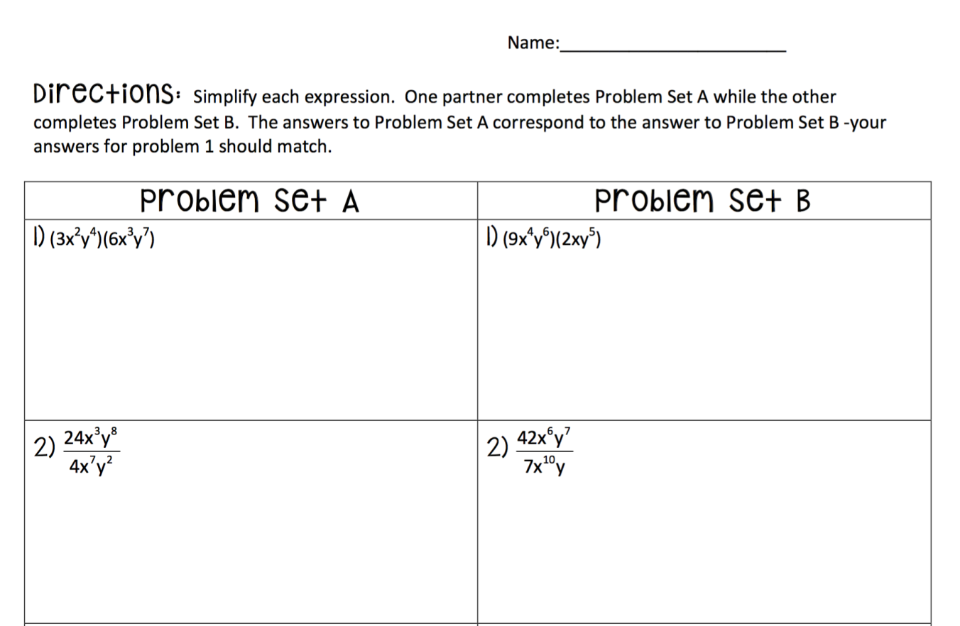 Unit 6 Exponents And Exponential Functions Worksheet Answers