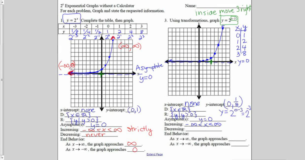 activity-21-worksheet-1-graphing-exponential-and-logarithmic-functions-answers-function