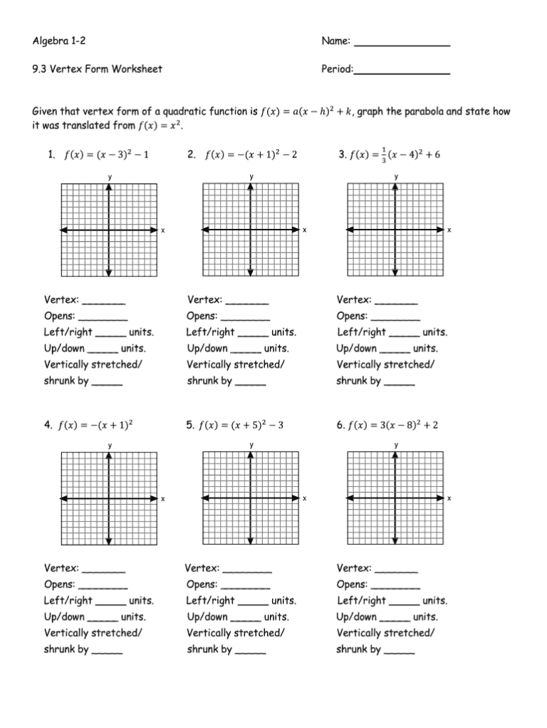 graphing-quadratic-functions-in-standard-form-worksheet-algebra-2-function-worksheets