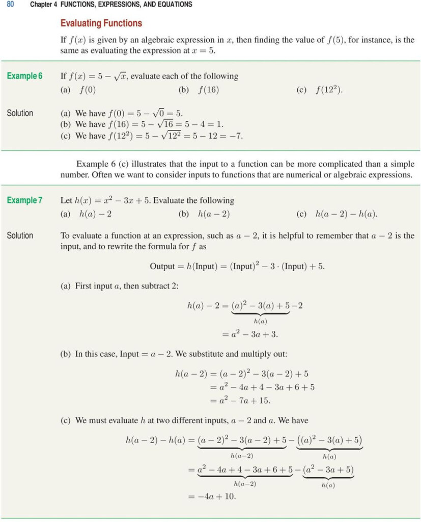 Evaluating Functions Worksheet Algebra 1 Worksheet For Education