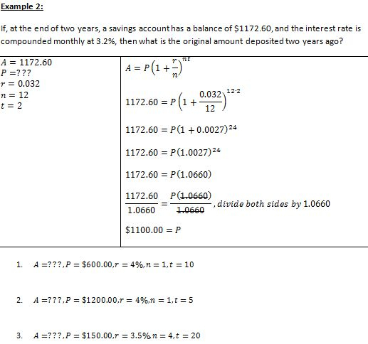 Exponential Functions Compound Interest Worksheet Function Worksheets