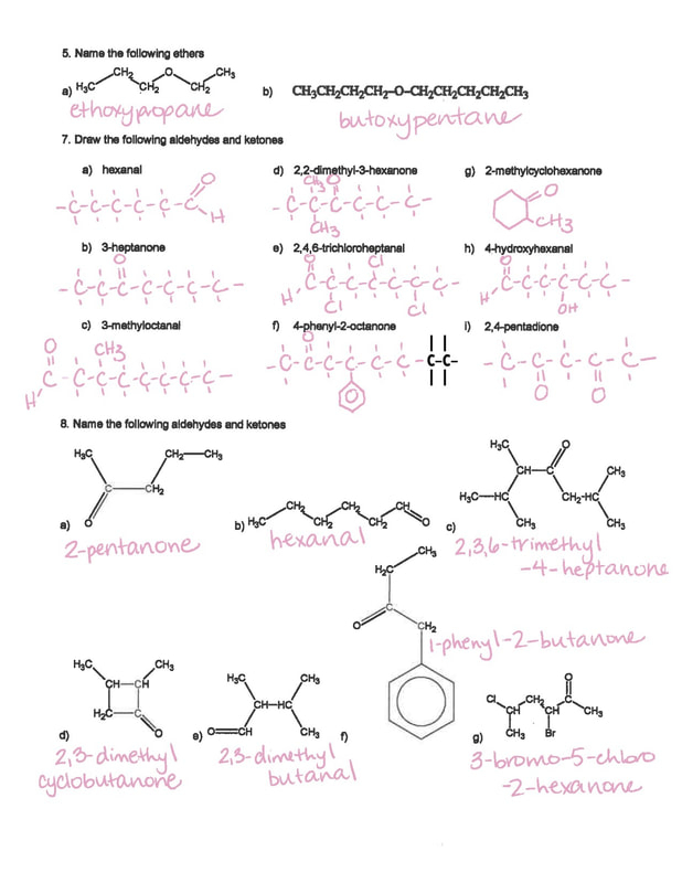 Functional Groups Worksheet MS MCLARTY S CLASSES