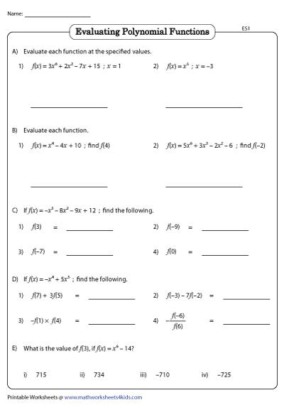 39 Algebra 2 Polynomial Graphs Worksheet Worksheet Master