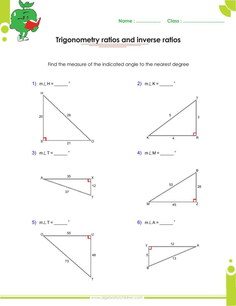 Trigonometric Ratios In Right Triangles Answer IXL Trigonometric